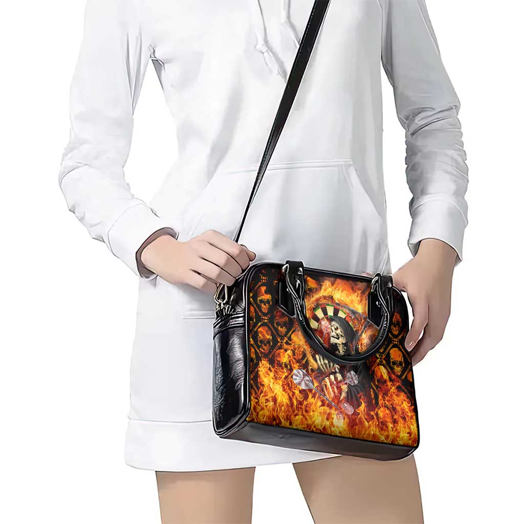 Skull Darts Shoulder Handbag Death In Fire