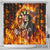 Skull Darts Shower Curtain Death In Fire