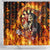 Skull Darts Shower Curtain Death In Fire
