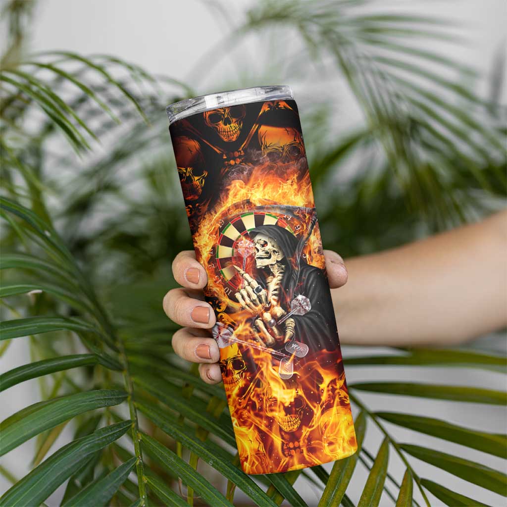 Skull Darts Skinny Tumbler Death In Fire