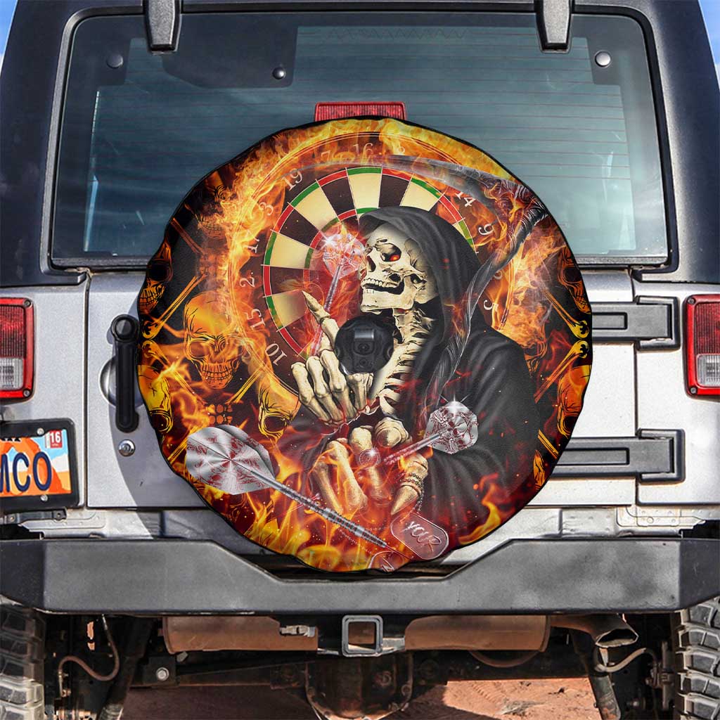 Skull Darts Spare Tire Cover Death In Fire