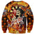 Personalised Skull Darts Sweatshirt Death In Fire