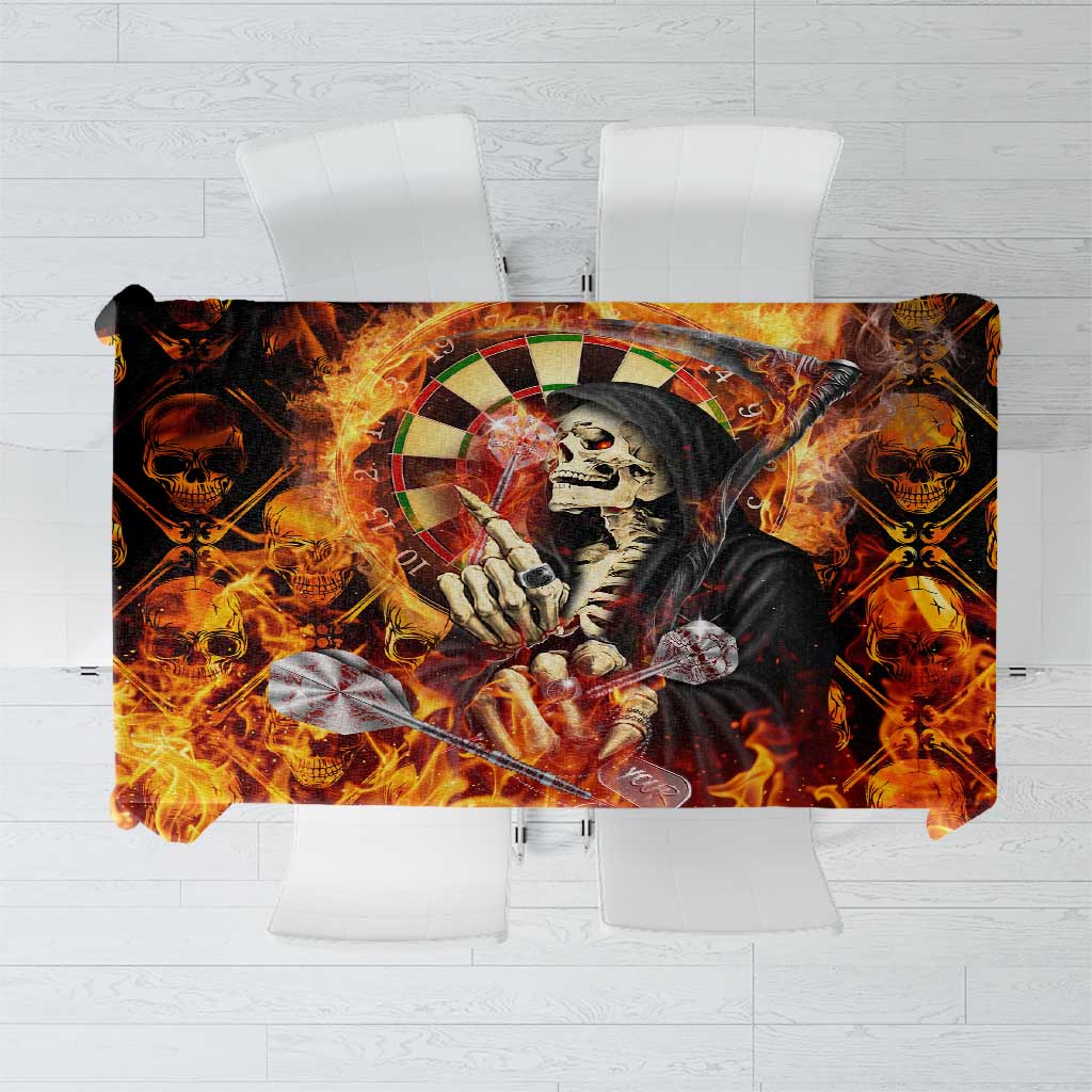 Skull Darts Tablecloth Death In Fire