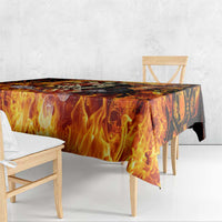 Skull Darts Tablecloth Death In Fire