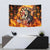 Skull Darts Tapestry Death In Fire