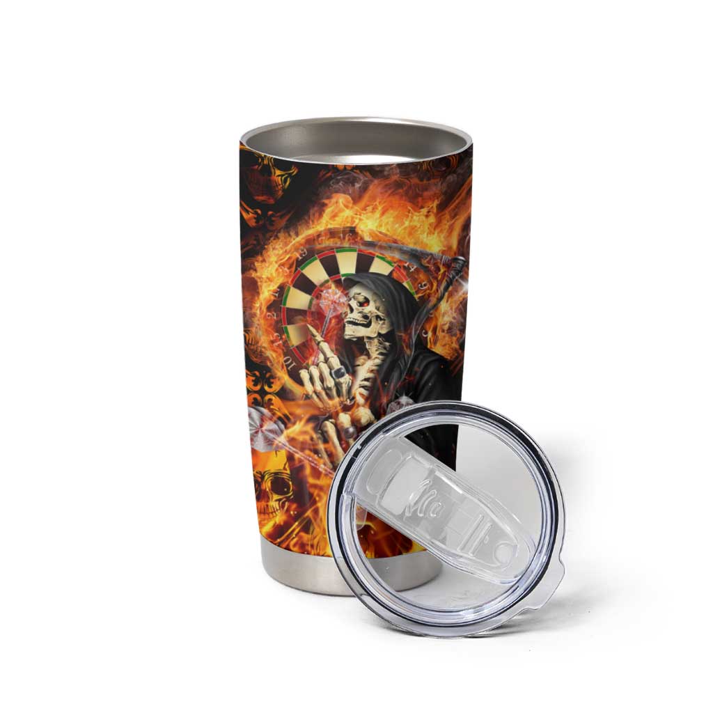 Skull Darts Tumbler Cup Death In Fire