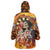 Personalised Skull Darts Wearable Blanket Hoodie Death In Fire
