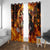 Skull Darts Window Curtain Death In Fire
