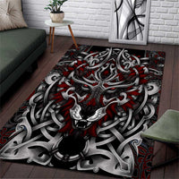 Celtic Wolf Fenrir Vikings Area Rug Norse Mythology - Wonder Print Shop