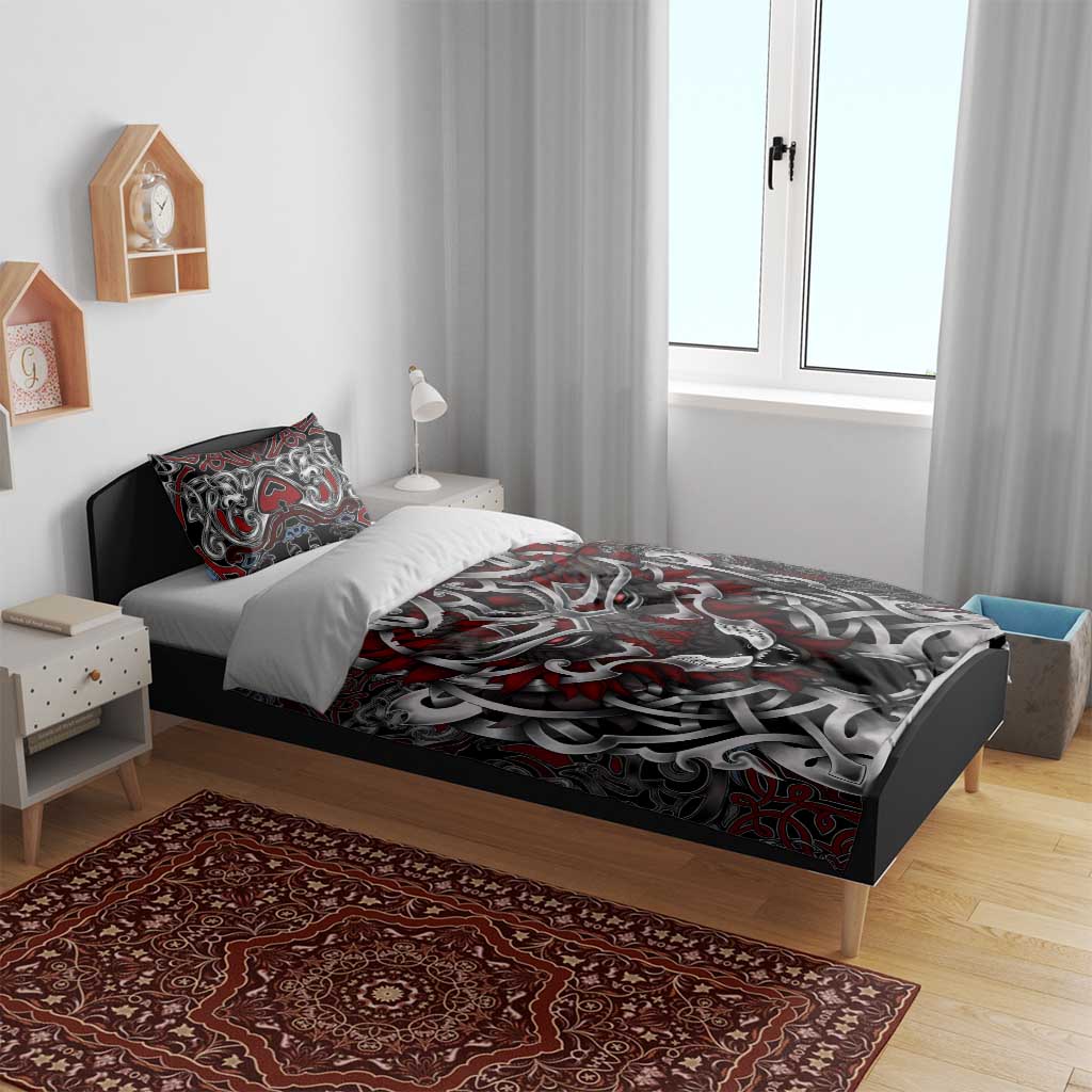 Celtic Wolf Fenrir Vikings Bedding Set Norse Mythology - Wonder Print Shop