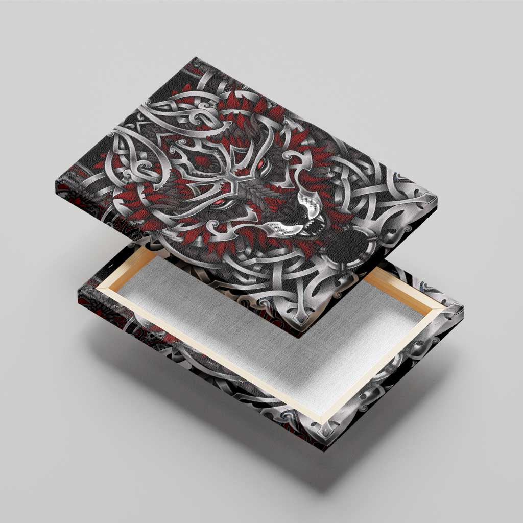 Celtic Wolf Fenrir Vikings Canvas Wall Art Norse Mythology - Wonder Print Shop