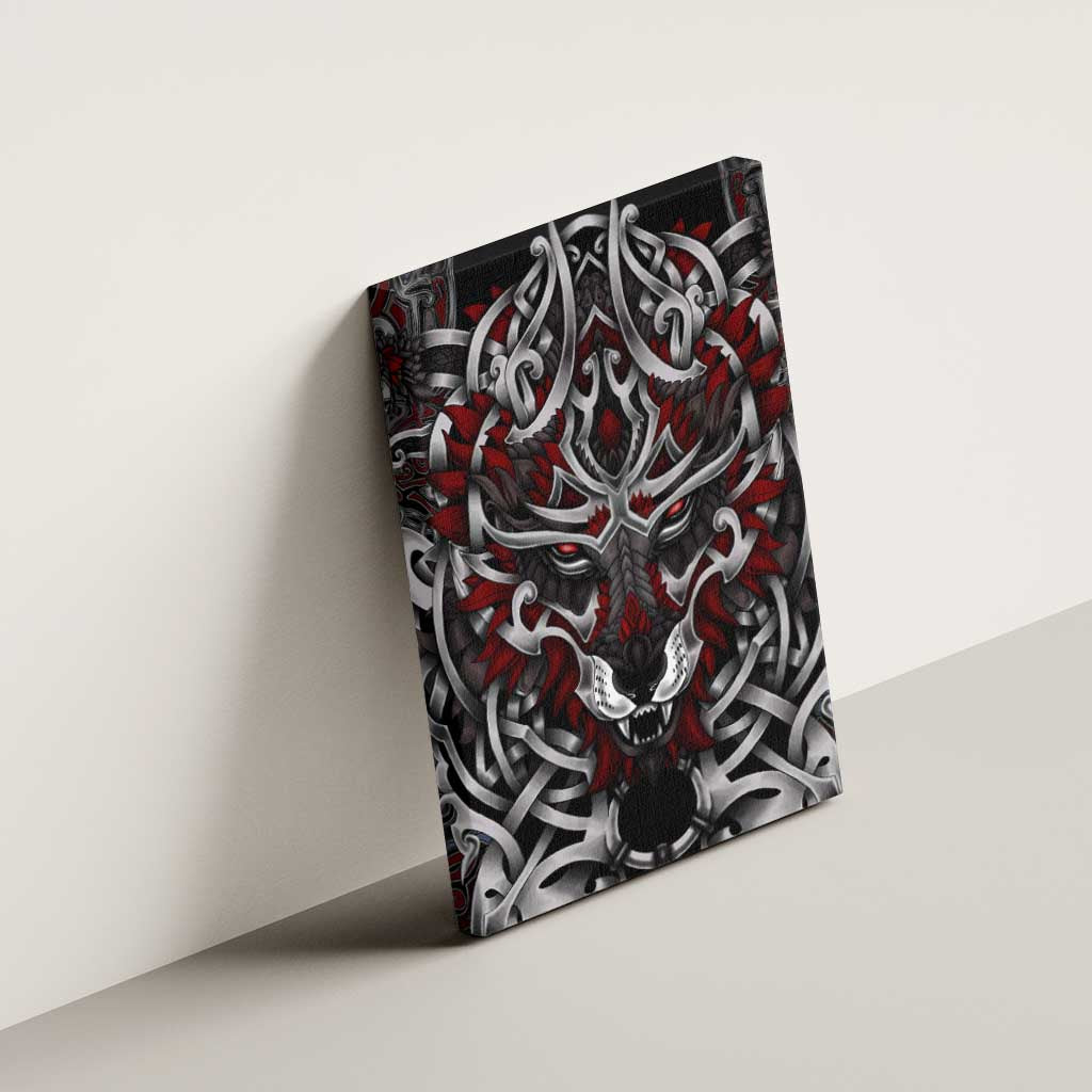 Celtic Wolf Fenrir Vikings Canvas Wall Art Norse Mythology - Wonder Print Shop