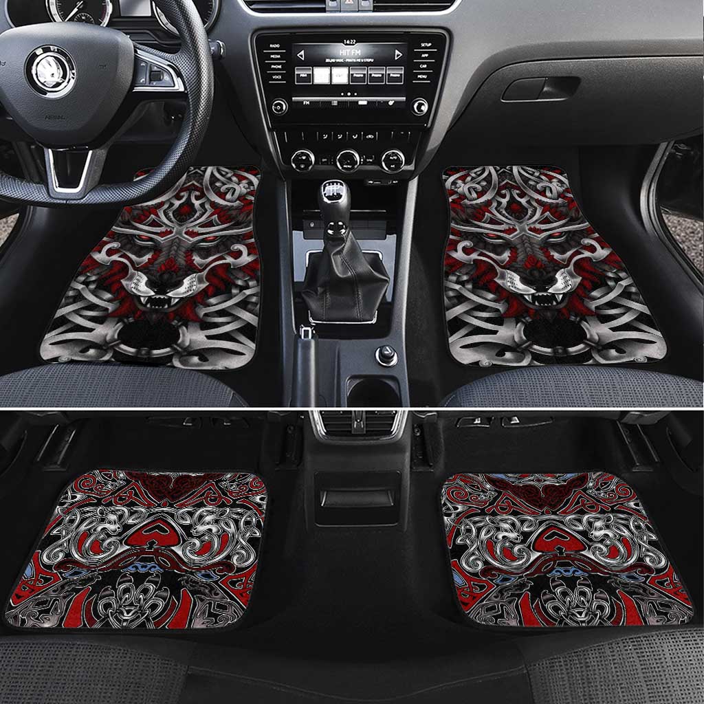 Celtic Wolf Fenrir Vikings Car Mats Norse Mythology - Wonder Print Shop