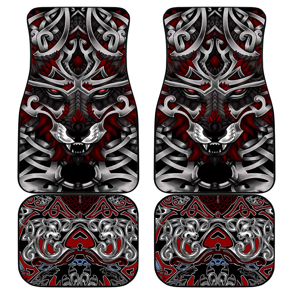 Celtic Wolf Fenrir Vikings Car Mats Norse Mythology - Wonder Print Shop