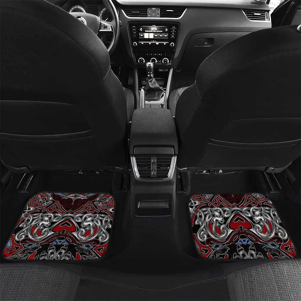 Celtic Wolf Fenrir Vikings Car Mats Norse Mythology - Wonder Print Shop