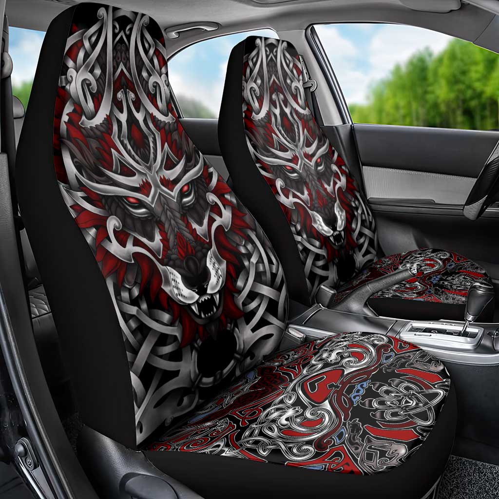 Celtic Wolf Fenrir Vikings Car Seat Cover Norse Mythology - Wonder Print Shop