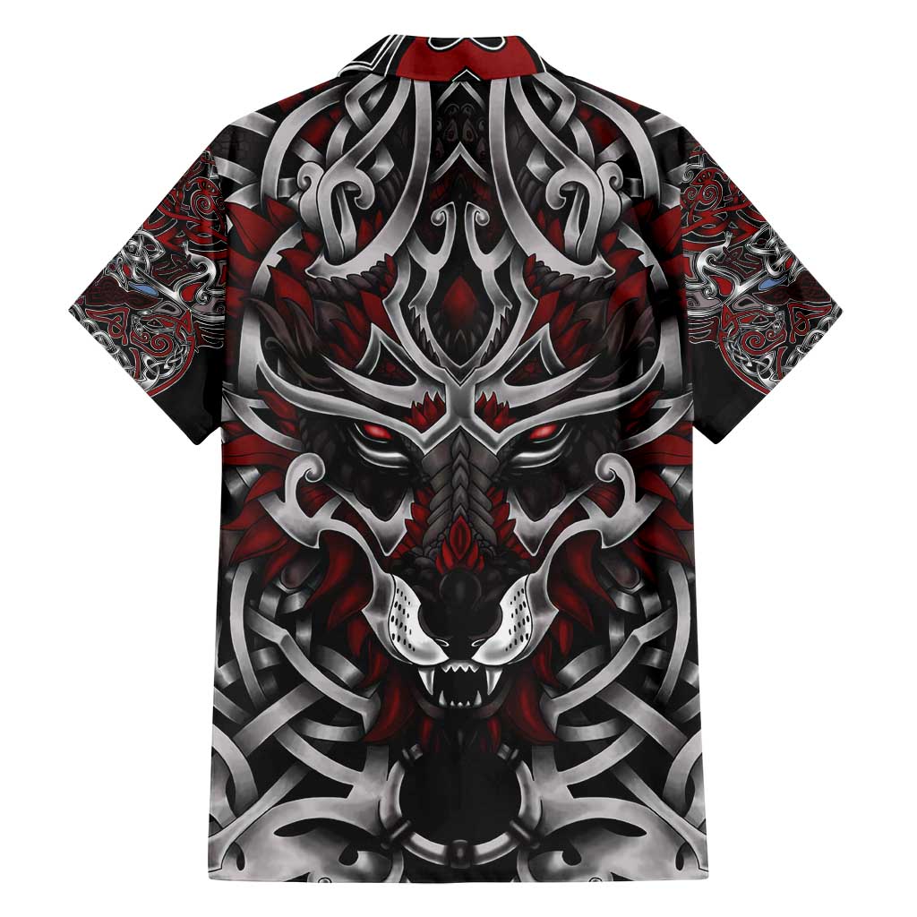 Celtic Wolf Fenrir Vikings Family Matching Long Sleeve Bodycon Dress and Hawaiian Shirt Norse Mythology - Wonder Print Shop