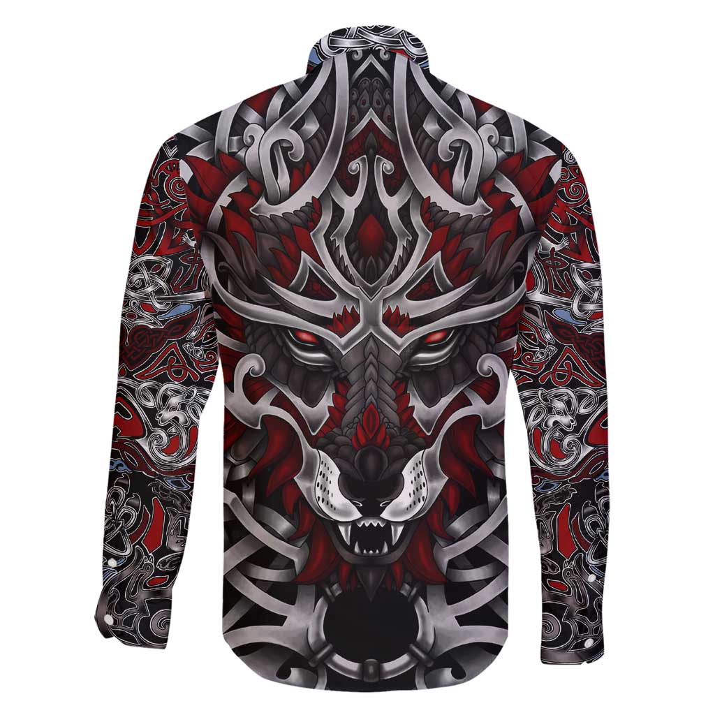 Celtic Wolf Fenrir Vikings Family Matching Mermaid Dress and Hawaiian Shirt Norse Mythology - Wonder Print Shop