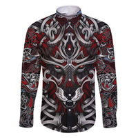 Celtic Wolf Fenrir Vikings Family Matching Off Shoulder Maxi Dress and Hawaiian Shirt Norse Mythology - Wonder Print Shop