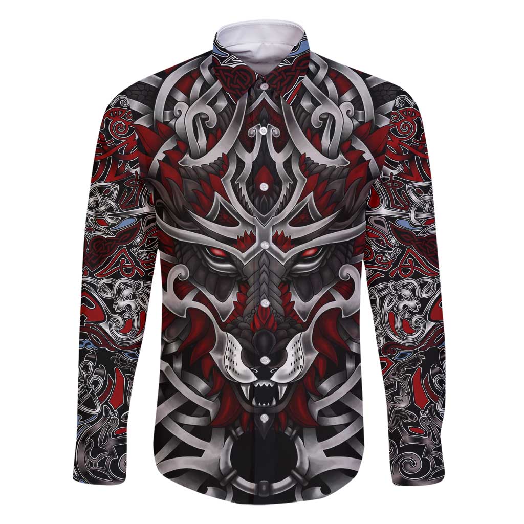 Celtic Wolf Fenrir Vikings Family Matching Tank Maxi Dress and Hawaiian Shirt Norse Mythology - Wonder Print Shop