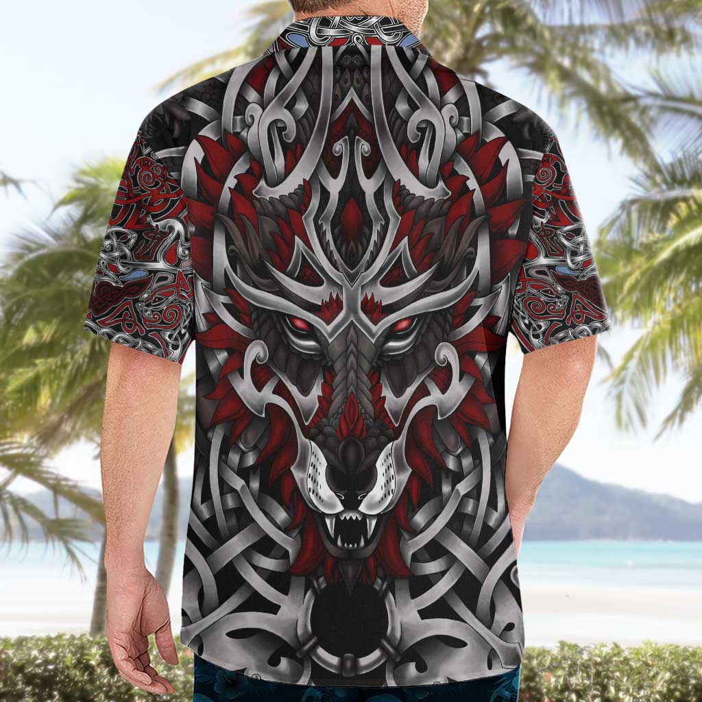Celtic Wolf Fenrir Vikings Hawaiian Shirt Norse Mythology - Wonder Print Shop