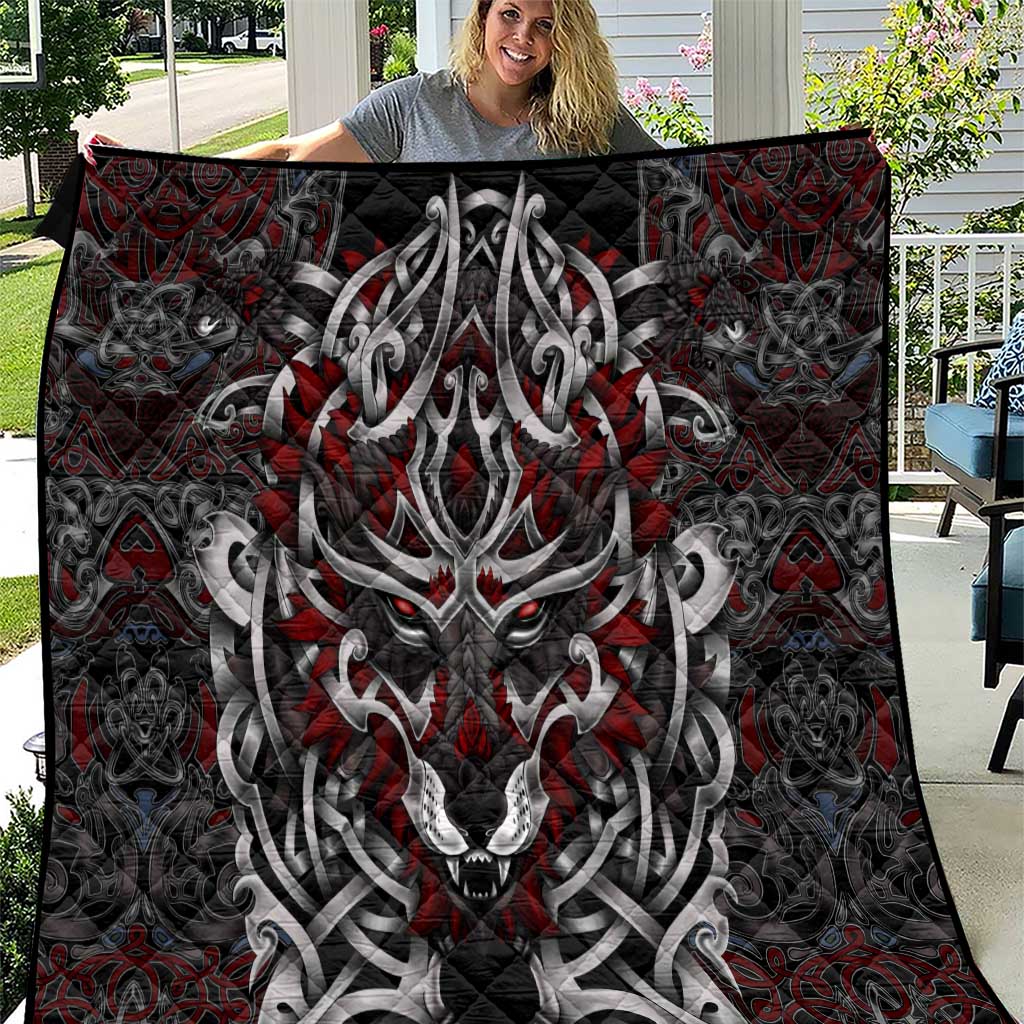 Celtic Wolf Fenrir Vikings Quilt Norse Mythology - Wonder Print Shop