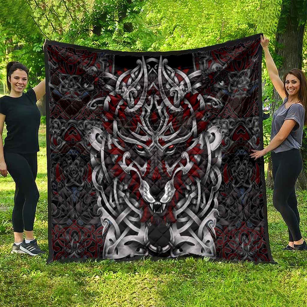 Celtic Wolf Fenrir Vikings Quilt Norse Mythology - Wonder Print Shop
