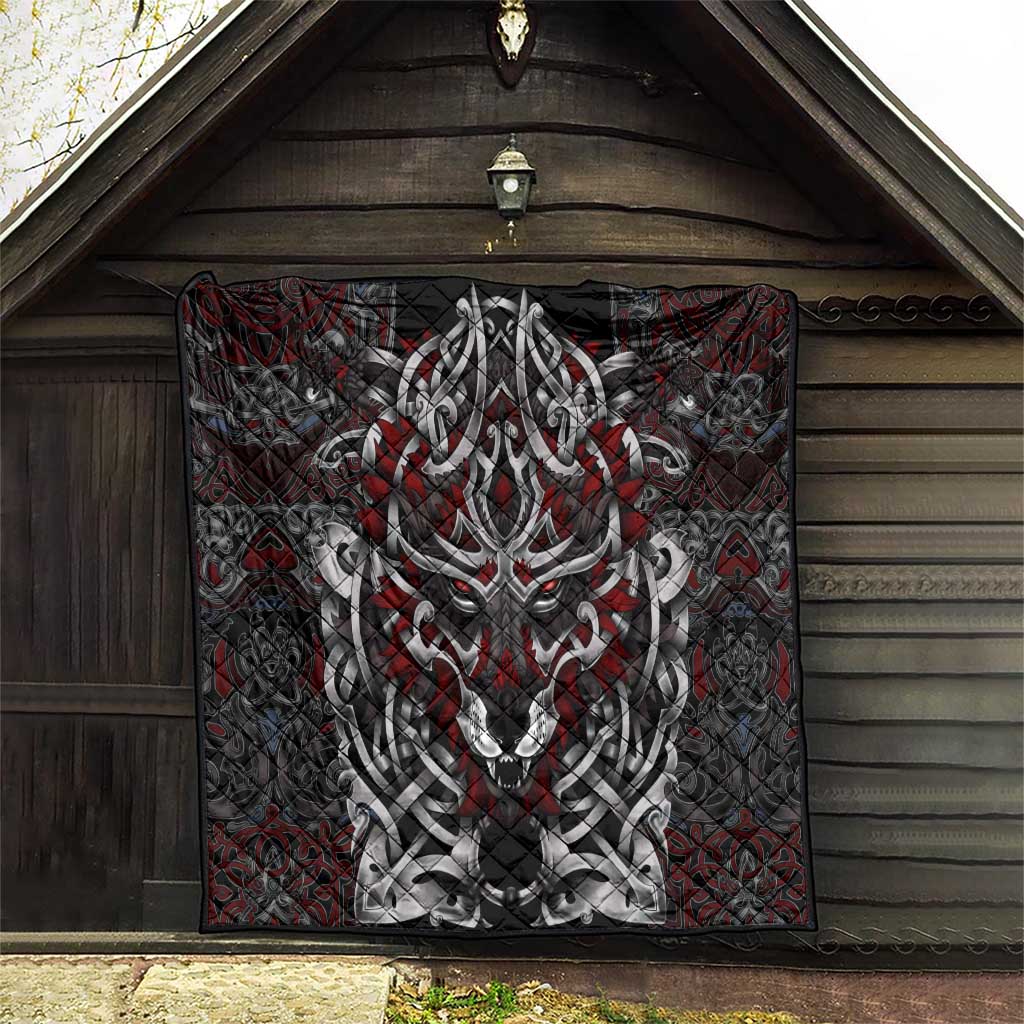 Celtic Wolf Fenrir Vikings Quilt Norse Mythology - Wonder Print Shop