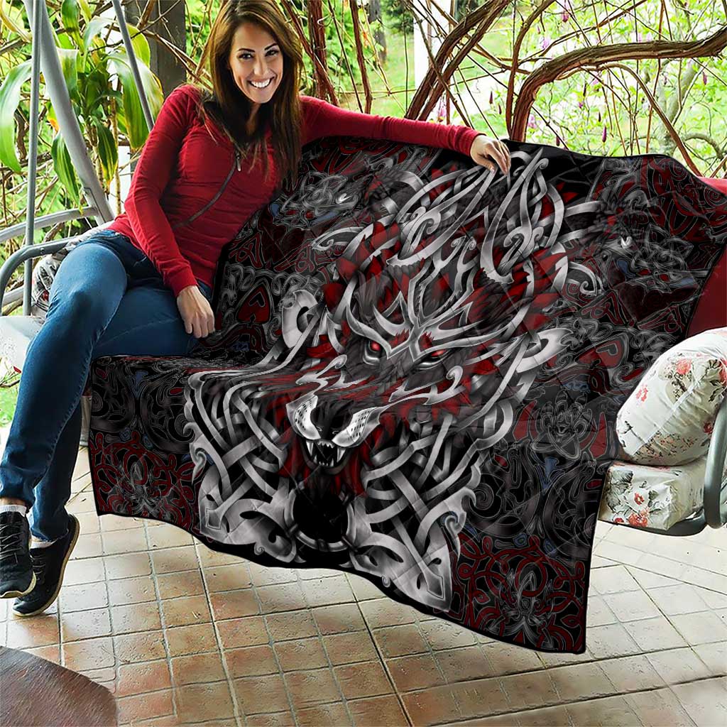 Celtic Wolf Fenrir Vikings Quilt Norse Mythology - Wonder Print Shop