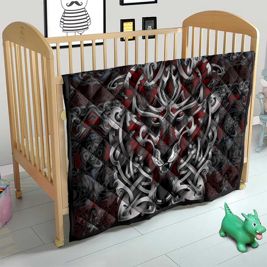 Celtic Wolf Fenrir Vikings Quilt Norse Mythology - Wonder Print Shop