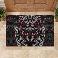Celtic Wolf Fenrir Vikings Rubber Doormat Norse Mythology - Wonder Print Shop
