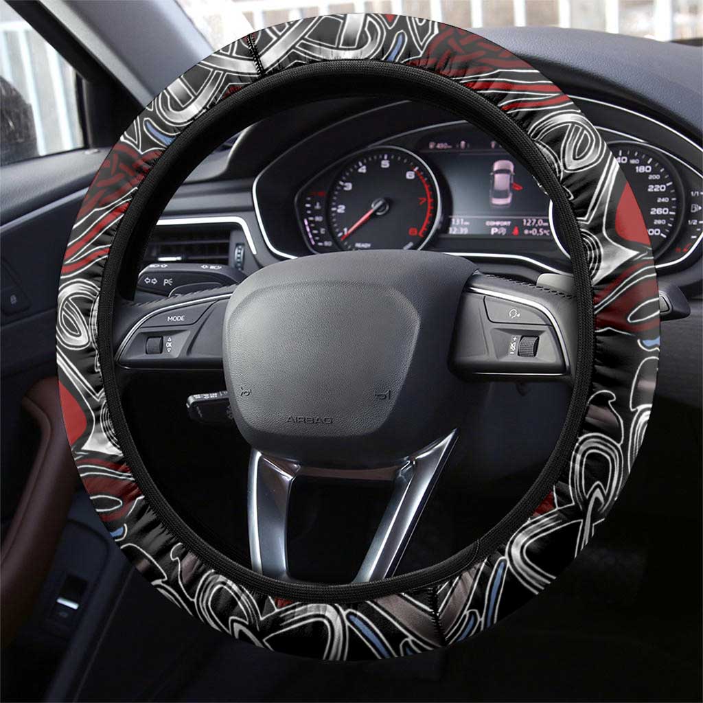 Celtic Wolf Fenrir Vikings Steering Wheel Cover Norse Mythology - Wonder Print Shop