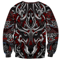 Celtic Wolf Fenrir Vikings Sweatshirt Norse Mythology - Wonder Print Shop