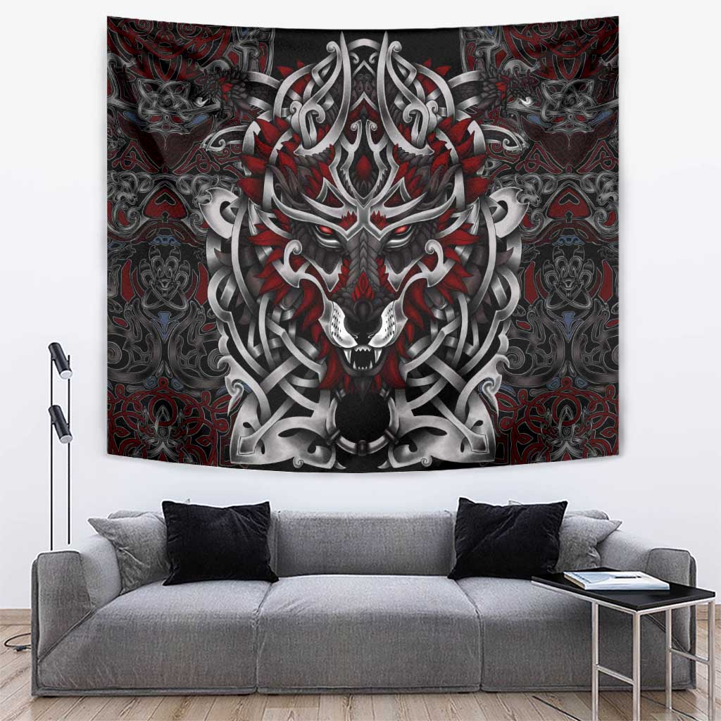 Celtic Wolf Fenrir Vikings Tapestry Norse Mythology - Wonder Print Shop