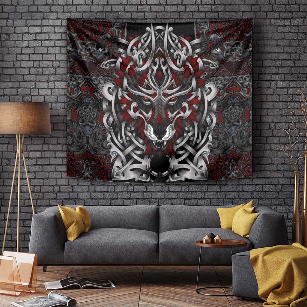 Celtic Wolf Fenrir Vikings Tapestry Norse Mythology - Wonder Print Shop