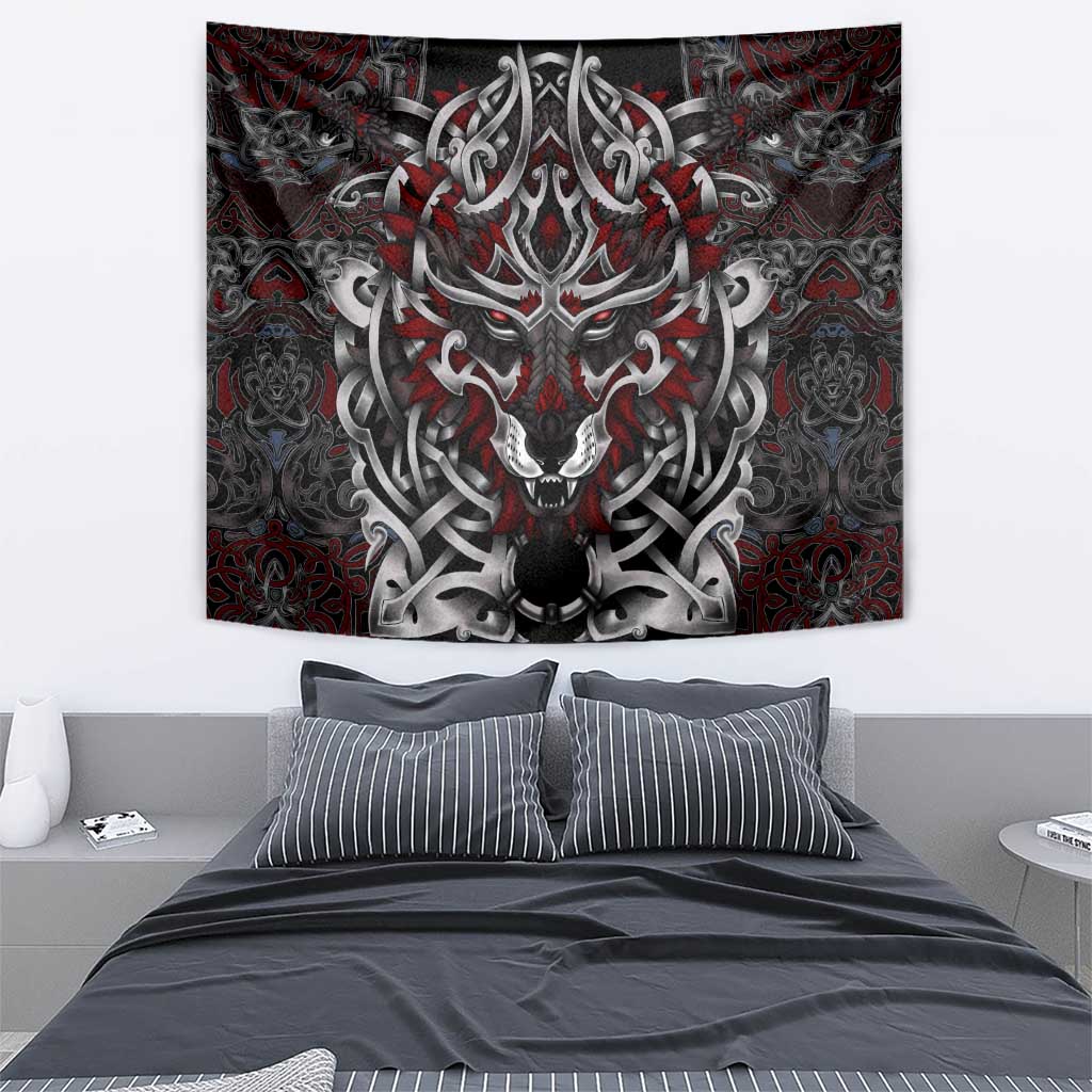 Celtic Wolf Fenrir Vikings Tapestry Norse Mythology - Wonder Print Shop