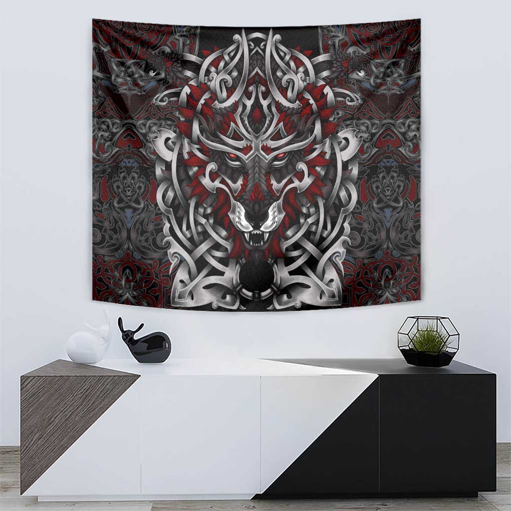 Celtic Wolf Fenrir Vikings Tapestry Norse Mythology - Wonder Print Shop