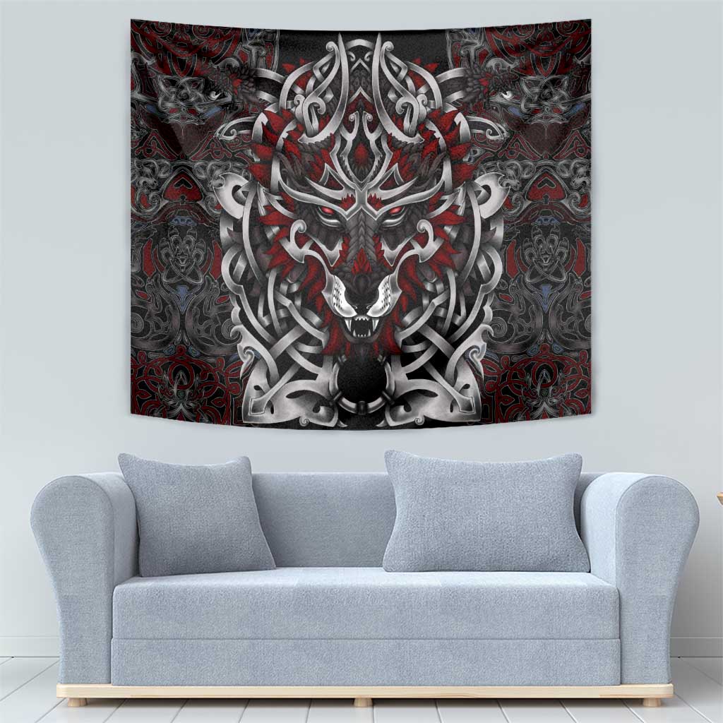 Celtic Wolf Fenrir Vikings Tapestry Norse Mythology - Wonder Print Shop