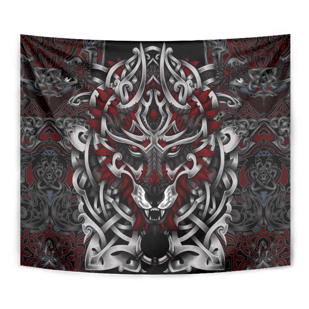Celtic Wolf Fenrir Vikings Tapestry Norse Mythology - Wonder Print Shop