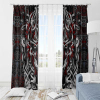 Celtic Wolf Fenrir Vikings Window Curtain Norse Mythology - Wonder Print Shop