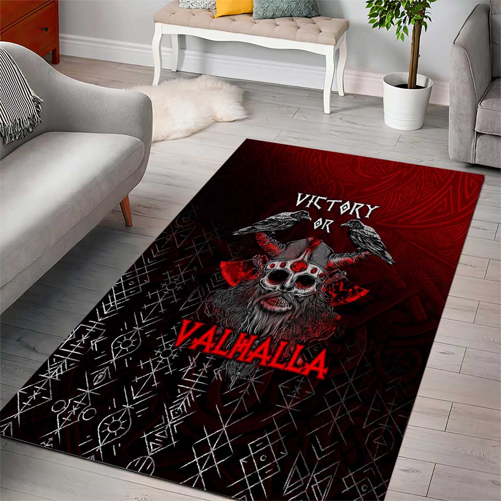 Victory Or Valhalla Area Rug Viking - Wonder Print Shop