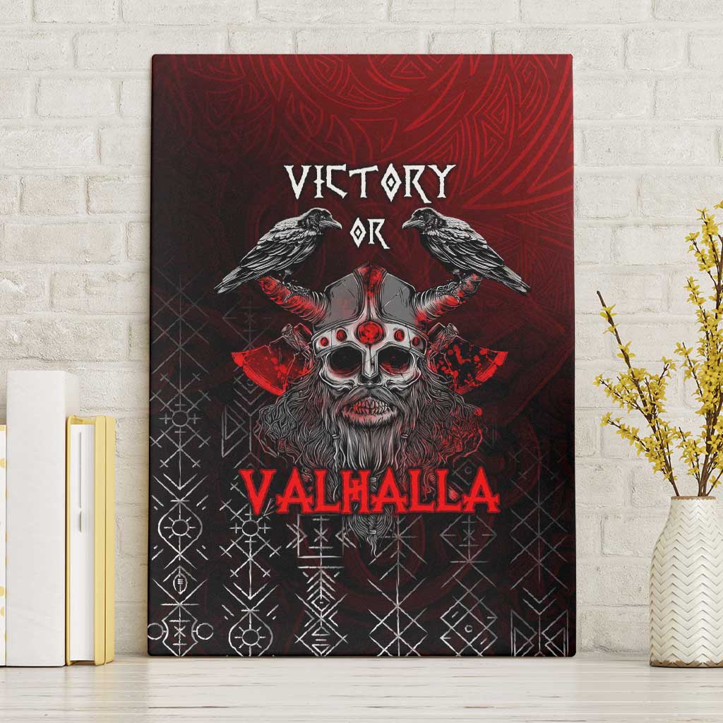 Victory Or Valhalla Canvas Wall Art Viking - Wonder Print Shop