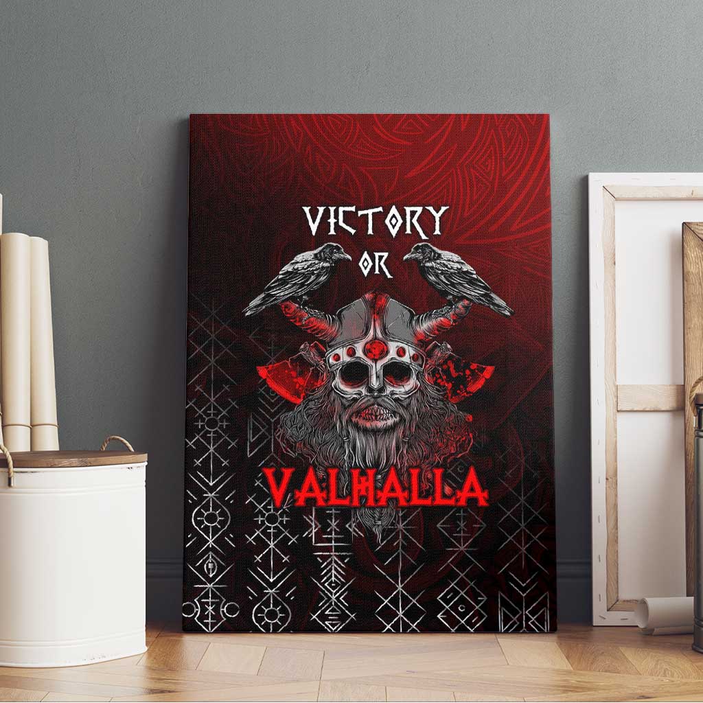 Victory Or Valhalla Canvas Wall Art Viking - Wonder Print Shop