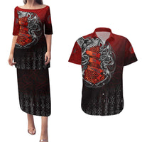 Victory Or Valhalla Couples Matching Puletasi and Hawaiian Shirt Viking - Wonder Print Shop