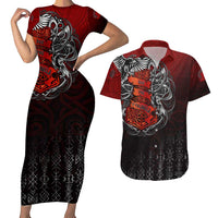 Victory Or Valhalla Couples Matching Short Sleeve Bodycon Dress and Hawaiian Shirt Viking - Wonder Print Shop