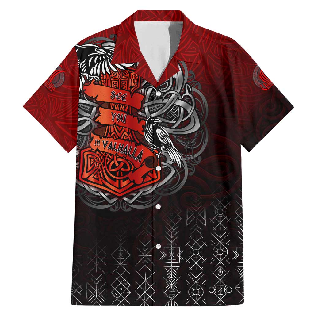 Victory Or Valhalla Family Matching Mermaid Dress and Hawaiian Shirt Viking - Wonder Print Shop