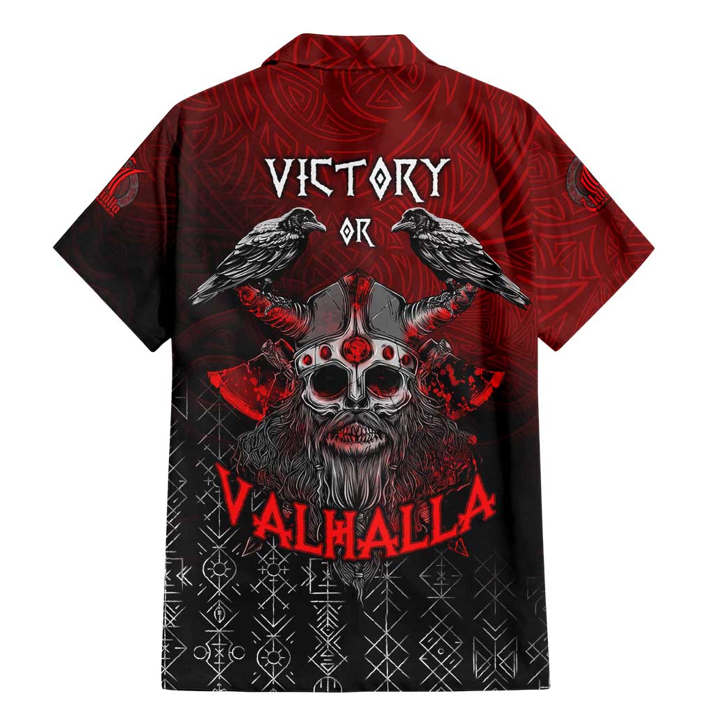 Victory Or Valhalla Family Matching Mermaid Dress and Hawaiian Shirt Viking - Wonder Print Shop