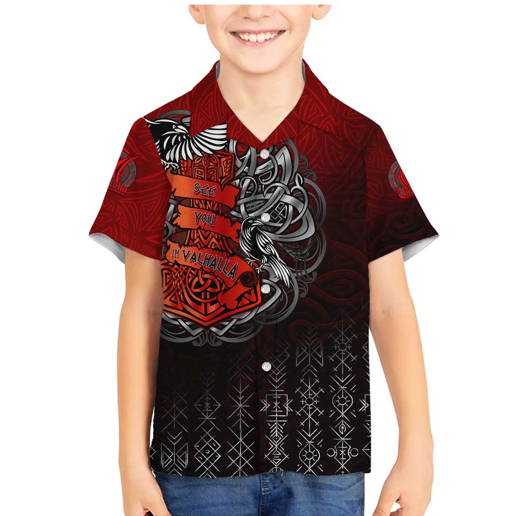 Victory Or Valhalla Family Matching Mermaid Dress and Hawaiian Shirt Viking - Wonder Print Shop