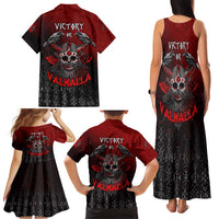 Victory Or Valhalla Family Matching Tank Maxi Dress and Hawaiian Shirt Viking - Wonder Print Shop