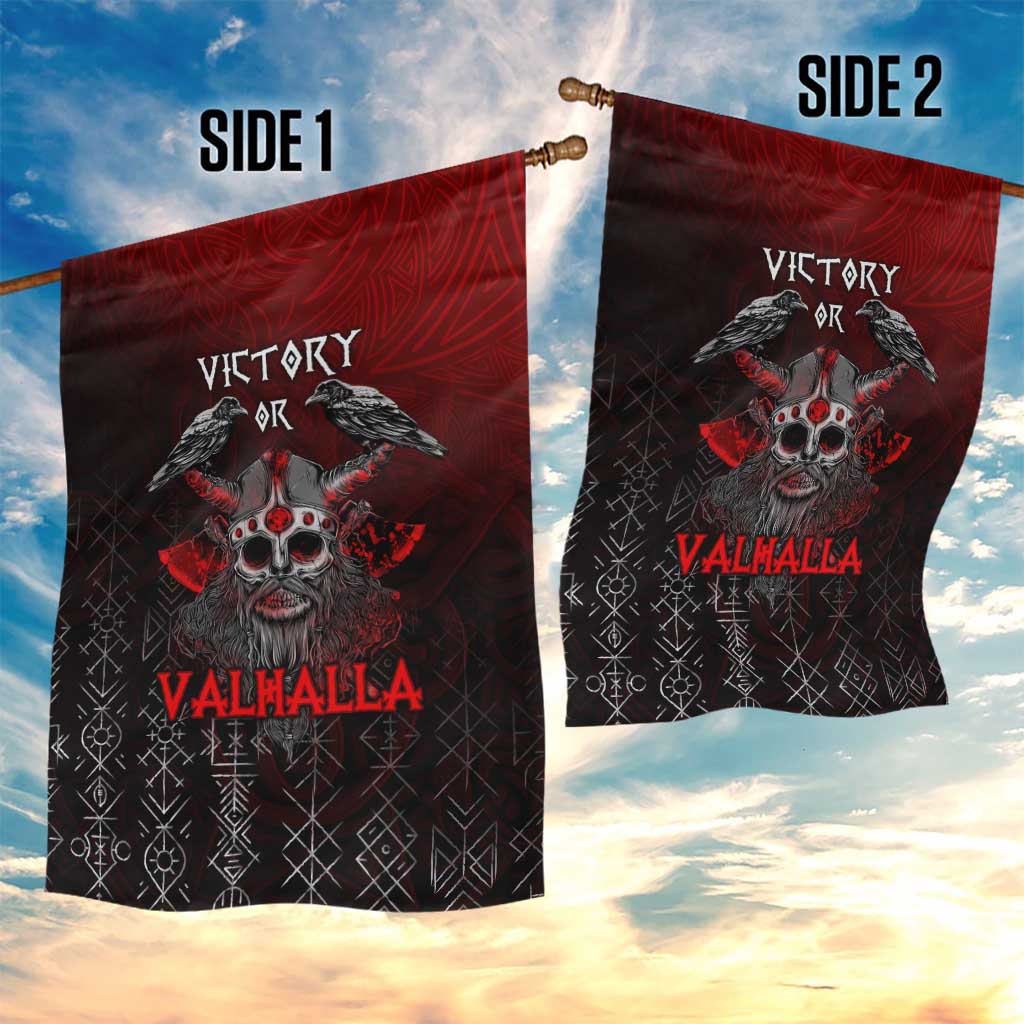 Victory Or Valhalla Garden Flag Viking - Wonder Print Shop
